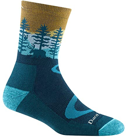Darn Tough Women's Northwoods Micro Crew Lightweight Hiking Sock (Style 5013) -, Dark Teal, M