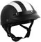 Motorradhelm, MotorradRetroHelm PU-Leder Halbgesichtshelm Motorrad-Sporthelm Rollerhelm Atmungsaktiver Sommerhelm Leichter Design-Halbhelm, Universalgr??e (Schwarz-wei?es Leder)