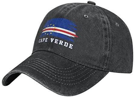 501 Men Women Baseball Cap Cape Verde Flag Cape Verdean Dad Cap Low Profile Plain Hat Adjustable Ball Cap for Running Hip Hop Summer