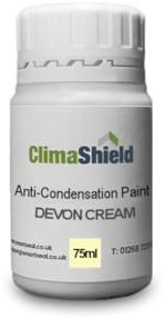 SmartSeal Anti-Condensation Paint - Premium Ceiling & Wall Paint. Reduce Condensation on Walls & Ceilings in Bathrooms, Kitchens & Bedrooms (Devon Cream, 75ml Sample)