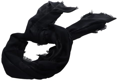 GUESS Tuch Loralee Scarf 80X190 Black Logo schwarz