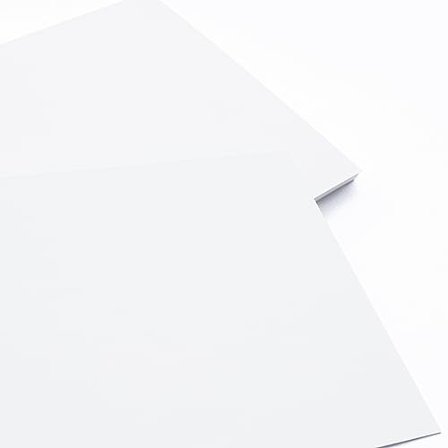 100 Weiße Karten | 21 x 10 cm | 300 g/m2 Dicke | Mattweiße Kartonkarten | Grußkarten, Notizkarten & Postkarten. Perfekt zum Schreiben und Zeichnen