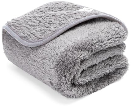 Nobleza Morbida coperta in Pile per cani e gatti. Confezione, color Grigio Chiaro, misure 100 * 80cm