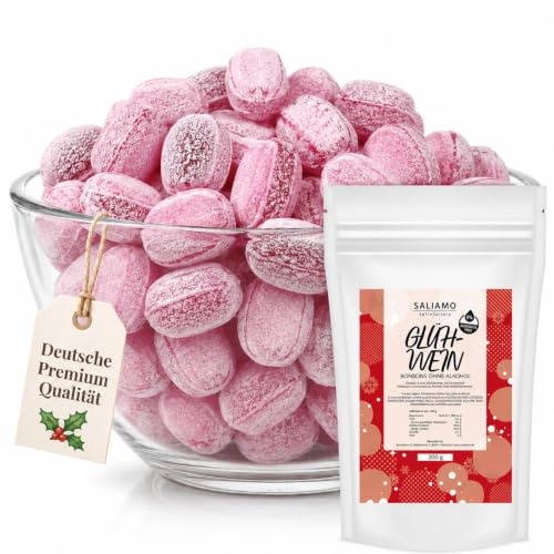 Saliamo | 200g Glühwein Winter Bonbons Weihnachten - weihnachtliche winterliche Bonbons - Hergestellt in deutscher Manufaktur - ohne Alkohol