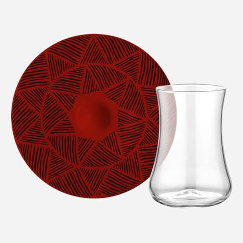uandu Lot de verres à thé pour 6 personnes - Ensemble de verres à thé Cay Bardagi - Verres à thé turcs Cay Bardagi Seti - Verre à thé turc - Horus
