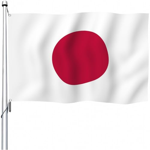 Aoihrraan Drapeau Japonais 80x120cm Drapeau Japonais Double Face Célébration En Plein Air Bannière Maison Jardin Porche Parti Décoration Drapeau Avec 2 Oeillets Solides