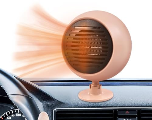 Nuyhadds Scheibenentfroster, tragbare Autoheizung,Heizgebläse-Entfroster - 360-Grad-Drehung Auto-Auto-Defogger, Auto-Verstärker-Kühlventilatoren, Kfz-Ersatzheizung, tragbare Heizung für Auto