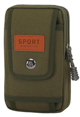 SRDRK Outdoor-Hüfttasche, Geldbörse, Gürteltasche, Herren, 16,5 cm, Handytasche, Camping, Jagd, taktische EDC-Tasche, Unisex, Arbeitstasche, grün, Einheitsgröße, Handwerker