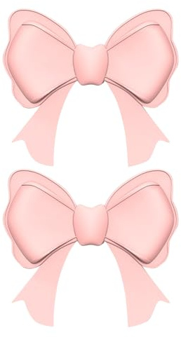 Accesorios Para Fijación De Auriculares, Fácil Fijación Con Clip, 1 Par, 2 Paquetes De Decoración De Lazos 3D, Lindas Decoraciones Para Auriculares, Material De Silicona Suave, Para Mujeres, Niñas, Ad