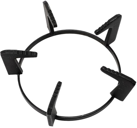 Beavorty Soporte Antideslizante de Hierro Fundido para Estufa de Gas Cinco Patas, Compatible Cocinas y Parrillas, Fácil de Limpiar y Usar