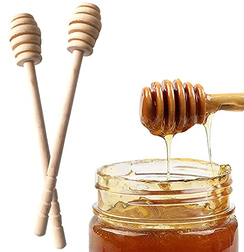 cucharador de miel acanalado ecológico sin rebabas mezclador madera alto rendimiento herramienta elegante para frasco cocina
