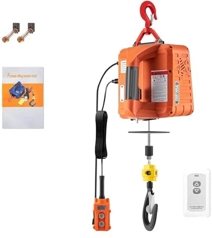 Polipasto Cabrestante Eléctrico Polipasto Cabrestante Eléctrico Portátil De 500KG Para Uso En Garajes Barcos Con Elevadores Control Remoto Por Cable