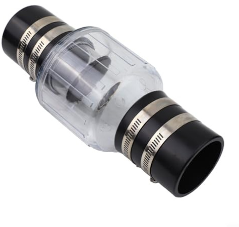 Clapet anti-retour silencieux à ressort avec pince pour éviter le refoulement et minimiser le bruit pour une meilleure efficacité de la pompe à eaux usées (5,1 cm)