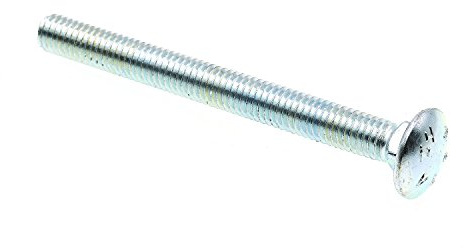 Prime-Line 9063799 Carriage Bolts, 3/8 In.-16 X 4 In., A307 Grade A Zinc Plated Steel (25 Pack)