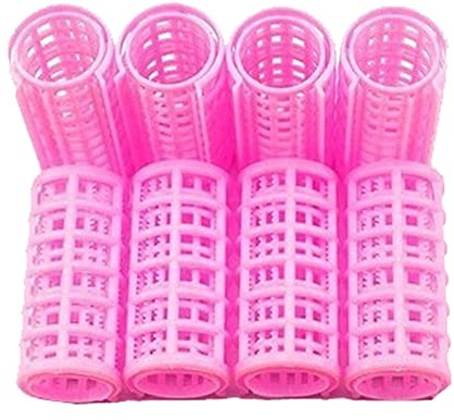 Kunststoff DIY Roller Heatless Lockenwickler Haarspangen Styling Friseur für langes Haar (8 Stück)