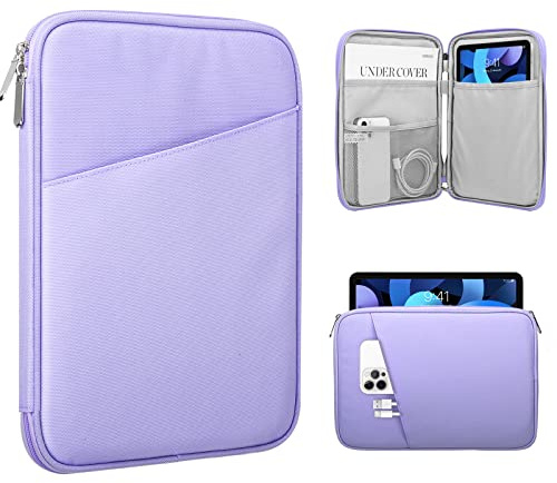 TiMOVO 9-11 Tablet Sleeve Bag for iPad 11-inch A16 2025, iPad 10.9/10.2| Air 11 Inch/5th/4th Gen. 10.9, Galaxy Tab A9+/A11Plus 11, Protective Bag with Pocket, Purple