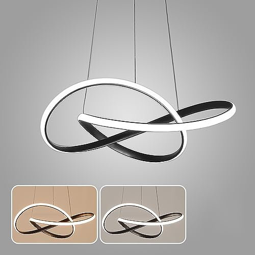 YLFXL 45W Pendelleuchte Esstisch, Esstisch Hängelampe Dimmbar mit Fernbedienung, LED Pendelleuchte Höhenverstellbarer, Moderne Deckenlampe Hängend Esszimmerlampe für Esszimmer Wohnzimmer Küche