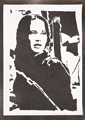 moreno-mata Echtes Handgemachtes Graffiti Katniss Filme Aesthetic Poster & Kunstdrucke Bilder Plakat Handmade Deko Wandbilder Wohnzimmer Wanddeko Geschenke für Männer und Frauen