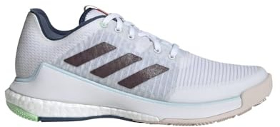 Adidas Damen Crazyflight Sneaker, White Aurora Metallic Bright Red, 36 2/3 EU