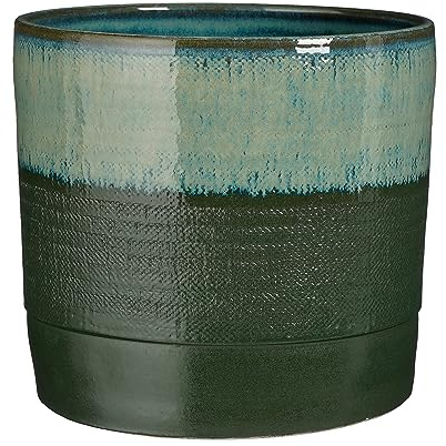 Mica Decorations Olof Pot de fleurs - 26 x 26 x 24 cm - Terra - Vert foncé