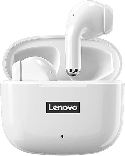 Original Lenovo LP40 Pro Wireless Earbuds | Bluetooth 5.1 Headphones in-Ear 25H Playtime | USB-C Fast Charge | Deep Bass Touch Control | True Wireless Dual-Ear Design | IPX5 Waterproof & Sweat-Proof