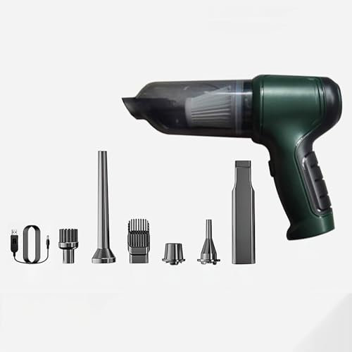 BREZO Mini Handheld Vacuum Cleaner Car Handheld Vacuum Cleaner Wireless 3-in-1 Compressed Air Multifunctional Brushless Motor 9000Pa High Power with USB 4000mAh Small Vacuum Cleaner for Car Outdoor