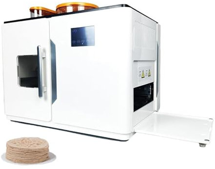 Machine à crêpes indienne entièrement automatique, grande machine à crêpes commerciale 1800 W, machine à crêpes entièrement automatique intelligente avec écran tactile, peut faire 8 gâteaux à la fois