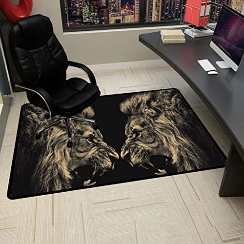Gaming Stuhl Matten Stuhlmatte for Hartholzböden, rutschfest, Stuhlmatte for Büro und Zuhause for Schutz des Bodens(120x140CM)