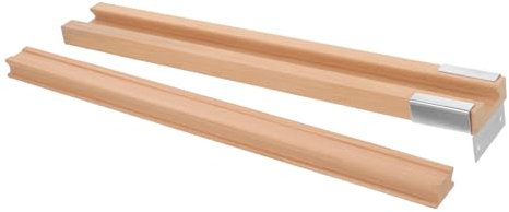 HOMSFOU Schubladenführungen Aus Holz Für Schrank Kommode Schiene Schublade Track Möbel Ersatz Schienenführungen