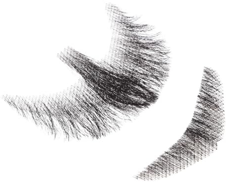 COLLBATH Postiza Cabello Realista Bigote Invisible Encaje para Hombres Maquillaje Teatral Halloween Cosplay Disfraces