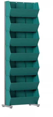 Fioriere verticali, aiuola rialzata impilabile, fioriera a più livelli per patio e giardini interni, 40 x 30 x 107 cm