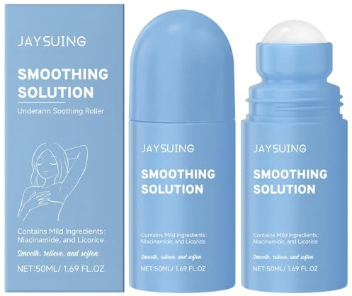 2 piezas Smoothing Solution Ingrown Hair Treatment Roll On | 50 ml Roll-On Post-Depilatorio Suavizante Para Axilas,Solución Suavizante para Cabello Encarnado