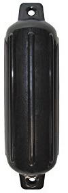 Taylor Made 282607 Storm Gard Inflatable Vinyl Fender - 8.5 x 27, Black Onyx