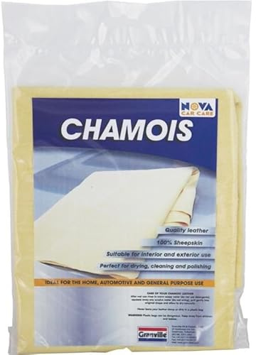 GRANVILLE PREMIUM GENUINE CHAMOIS LEATHER 100% SHEEPSKIN - 3 Sq Ft Large