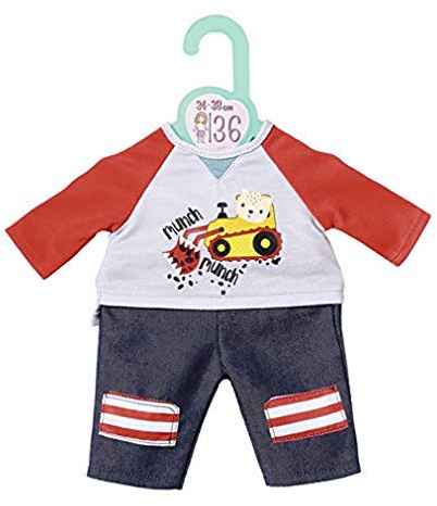 Dolly Moda Hose mit Sweatshirt, Puppenkleidung für 34-38 cm große Puppen, 870587 Zapf Creation