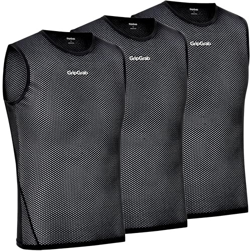 GripGrab Ultralight 1-pack och 3-pack cool mesh sommar cykel undertröja ärmlös herr cykling funktionell skjorta tunn