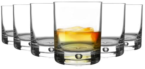 Bormioli Rocco Lot de 12 gobelets à eau Barglass - Verres classiques contemporains - Base à bulles - 195 ml
