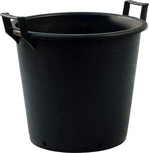 Srendi® large/Extra Large/Medium/Small Black Gardens plant Pots, tree, shrub, pots with handles (2, 50L)