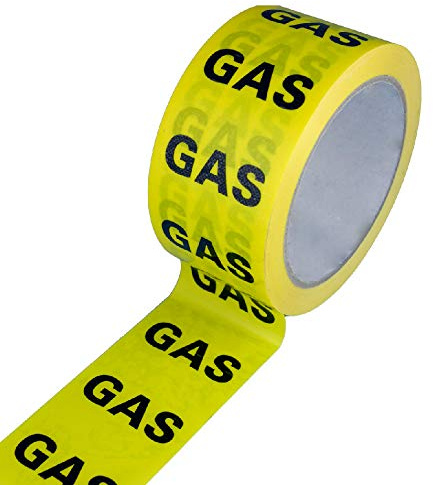 Arctic Hayes 662030 Gas 33m ID Tape, Black/Yellow