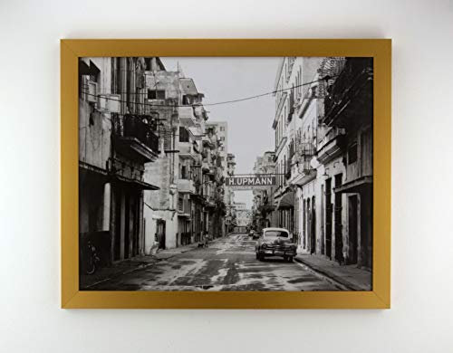 Bonito Slimline Profil Bilderrahmen Posterrahmen 48x68 cm Gold Schlicht 68x48 cm Puzzlerahmen Diamond Painting mit Kunstglas klar