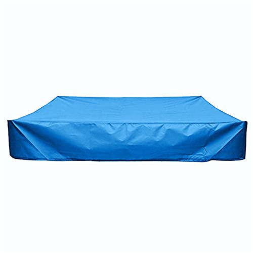 CENPENYA Staubdichte Sandkasten-Abdeckung Mit Kordelzug, wasserdichte Oxford-Abdeckplane Stoffsandkastendeckel Andkasten Pool Kinder Garten (Blau,180×180cm/71×71in)