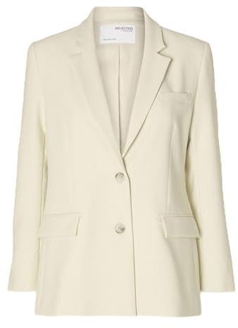 SELECTED FEMME Dam Slfrita Classic Blazer Birch Noos blusblazer, Björk, 42