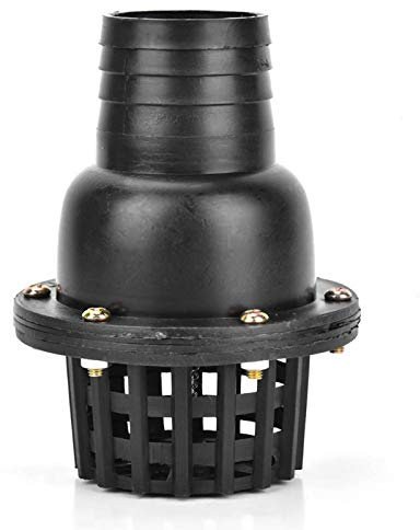 Clapet anti-retour pompe à eau clapet de pied PVC basse pression clapet anti-retour plat pour pompe à fluide Machine noir(2)