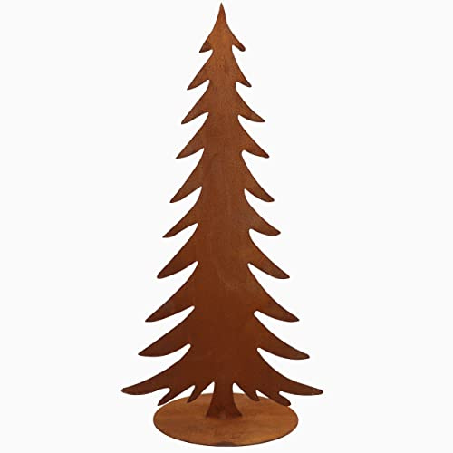 Rostikal Weihnachten Deko 33 cm Tannenbaum Gartendeko Vintage Weihnachtsdeko aussen