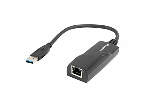Lanberg NC-1000-01 Adaptador DE Cable USB-A RJ-45 Negro