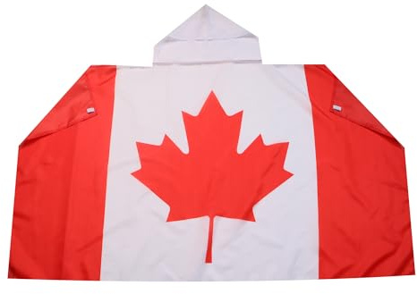 AZ FLAG Cape Canada 150x90 cm Canadien Polyester Léger | Usage intérieur Cape de supporter bords cousus et finition légère
