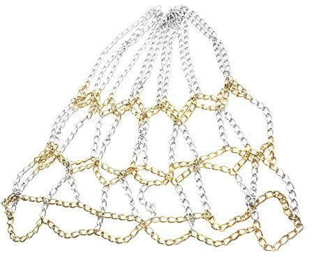 WILLWA Strapazierfähiges Stahlketten-Basketballnetz, 20 Zoll/12 Schlaufen, strapazierfähiges Nylonnetz for den Außenbereich (Color : S)