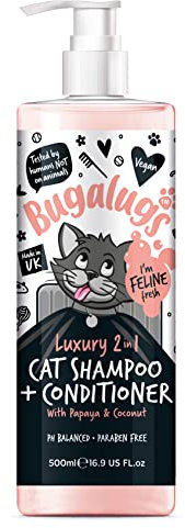 Bugalugs 2in1 Katzenshampoo + Conditioner 500 ml Pumpdosierer