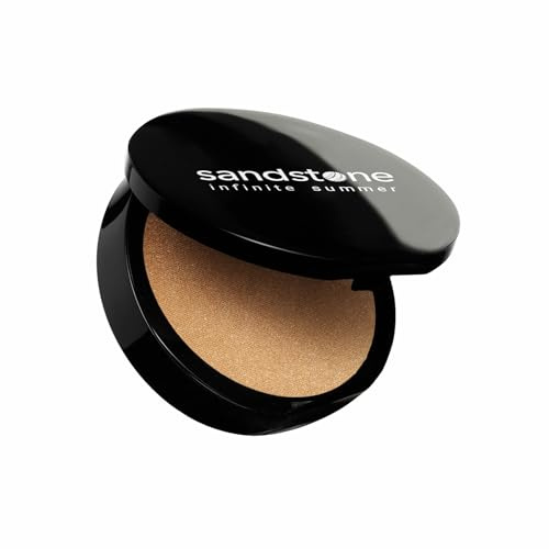 Sandstone Scandinavia Infinite Summer Bronzer | Luxuriöse Gesichtsbronzer mit hohe Pigmentierung für natürlichen Sommerglanz | für allergiker geeignet | veganes Make-up - allergiefreie Bronze Puder