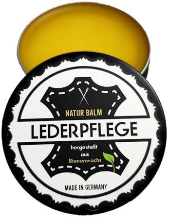 BIO Lederpflege L • 100% natürlich • nachhaltige Premium Ledercreme für glattes & genarbtes Leder • Wasserabweisend • zum Auffrischen (150 Gramm)